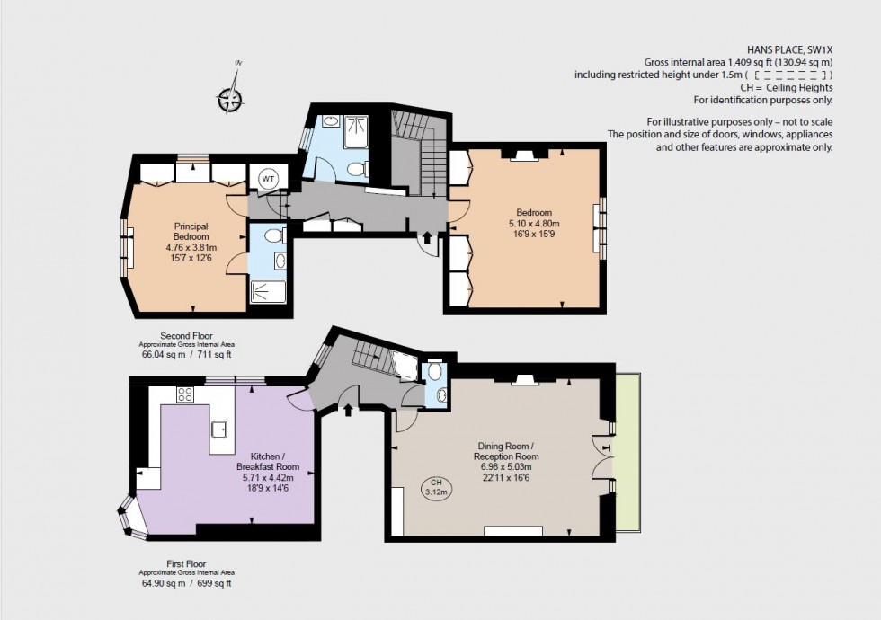 Floorplan for Hans Place, Knightsbridge SW1X
