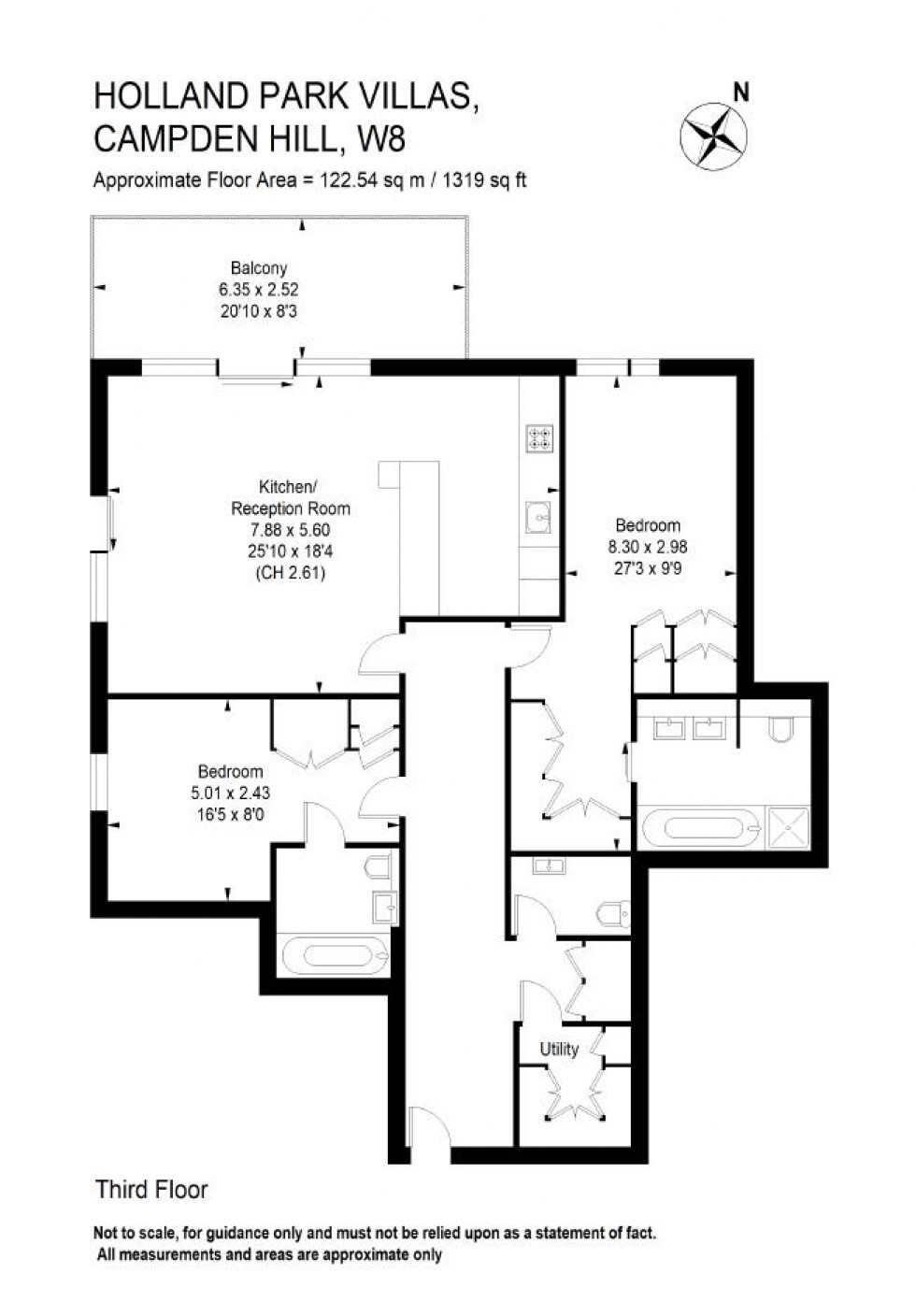 Floorplan for Holland Park Villas, Campden Hill W8