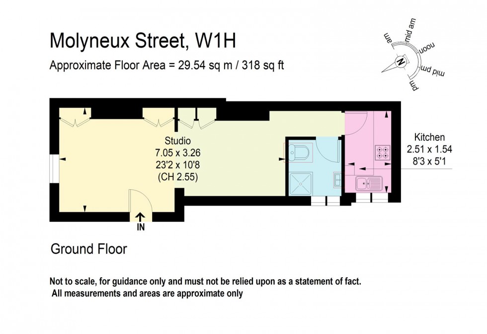 Floorplan for Molyneux Street, Marylebone, W1