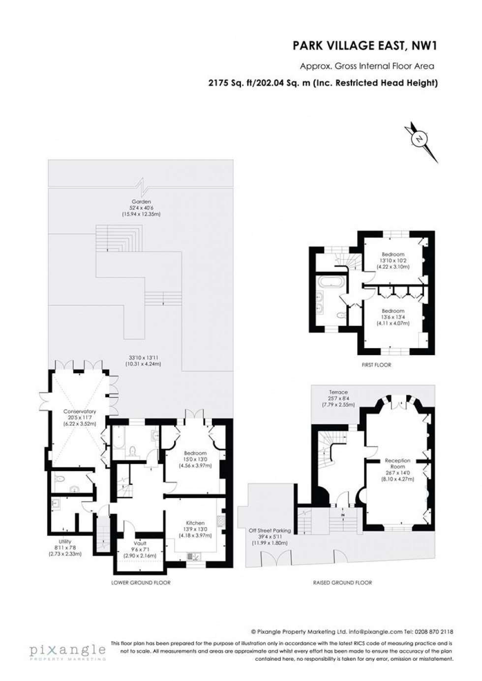 Floorplan for Park Village East, Regent's Park, NW1