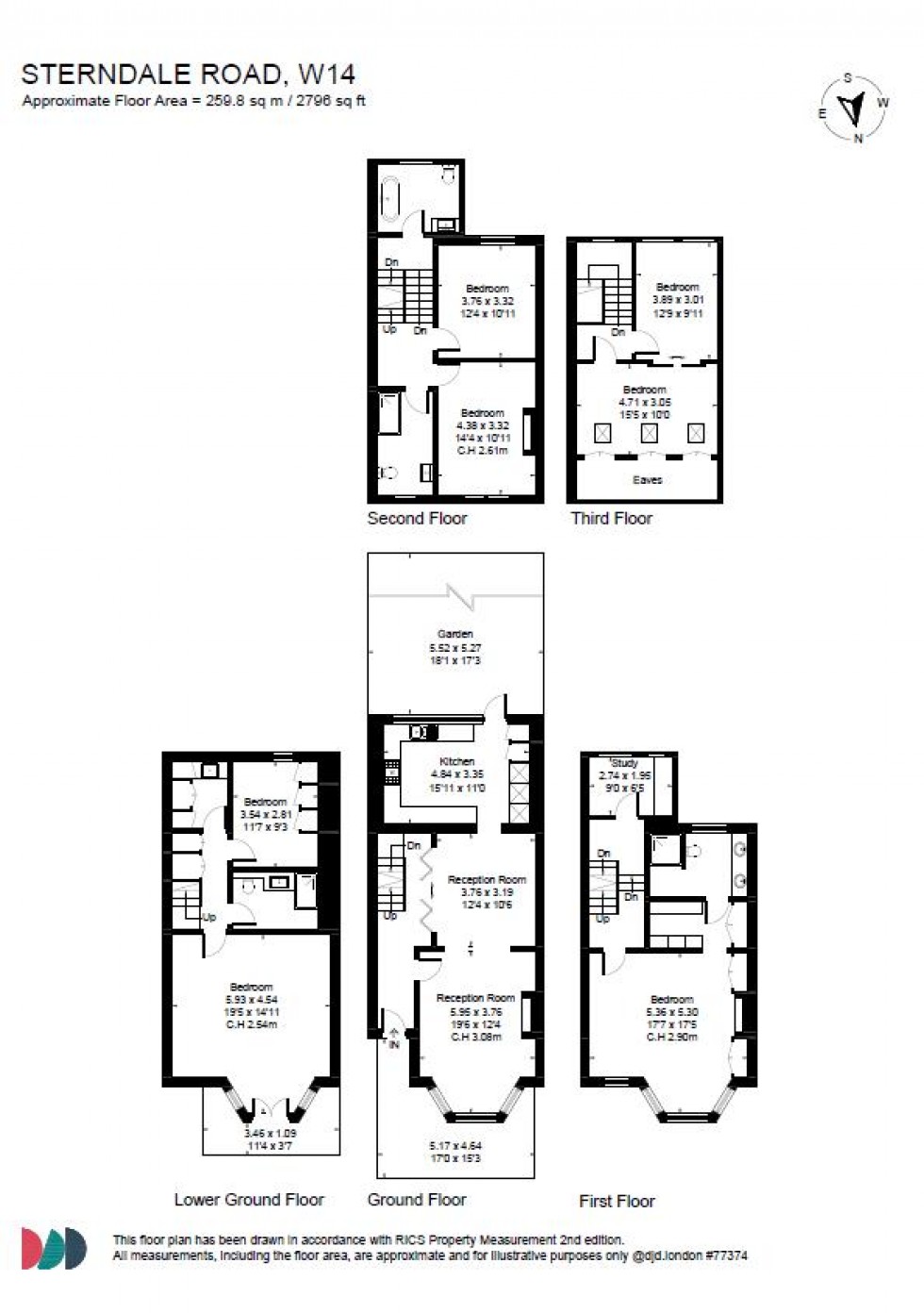 Floorplan for Sterndale Road, Brook Green W14