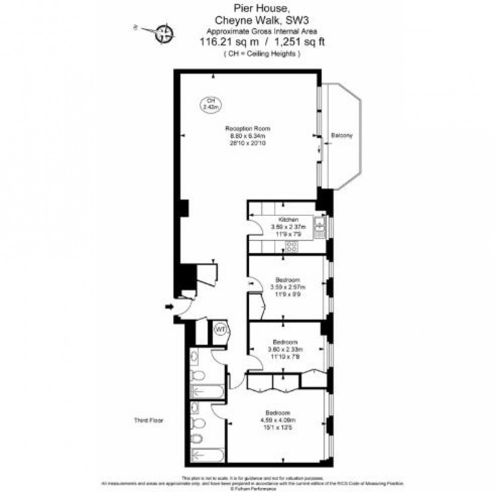 Floorplan for Cheyne Walk, Chelsea, SW3