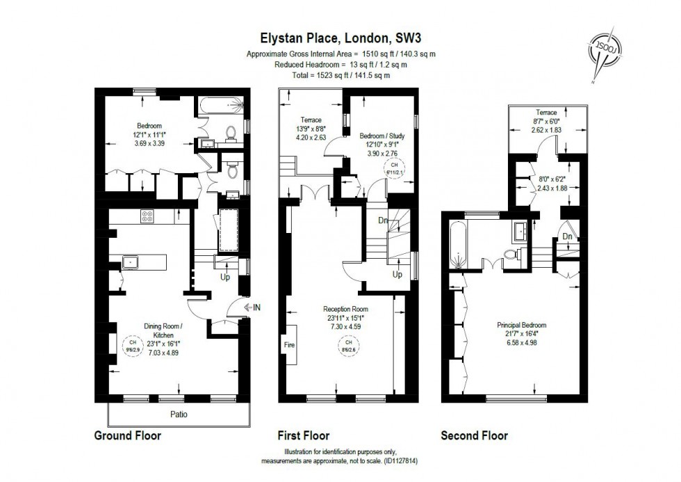 Floorplan for Elystan Place, Chelsea SW3