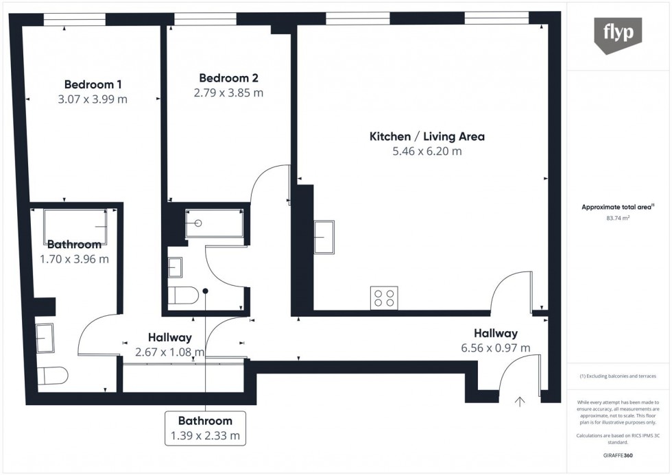 Floorplan for Pembridge Gardens, Notting Hill W2