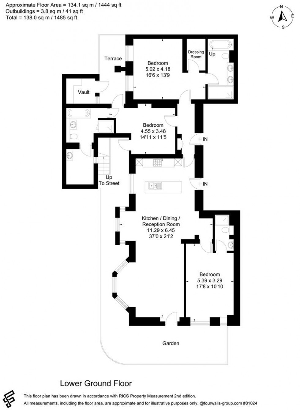 Floorplan for Elvaston Place, South Kensington SW7