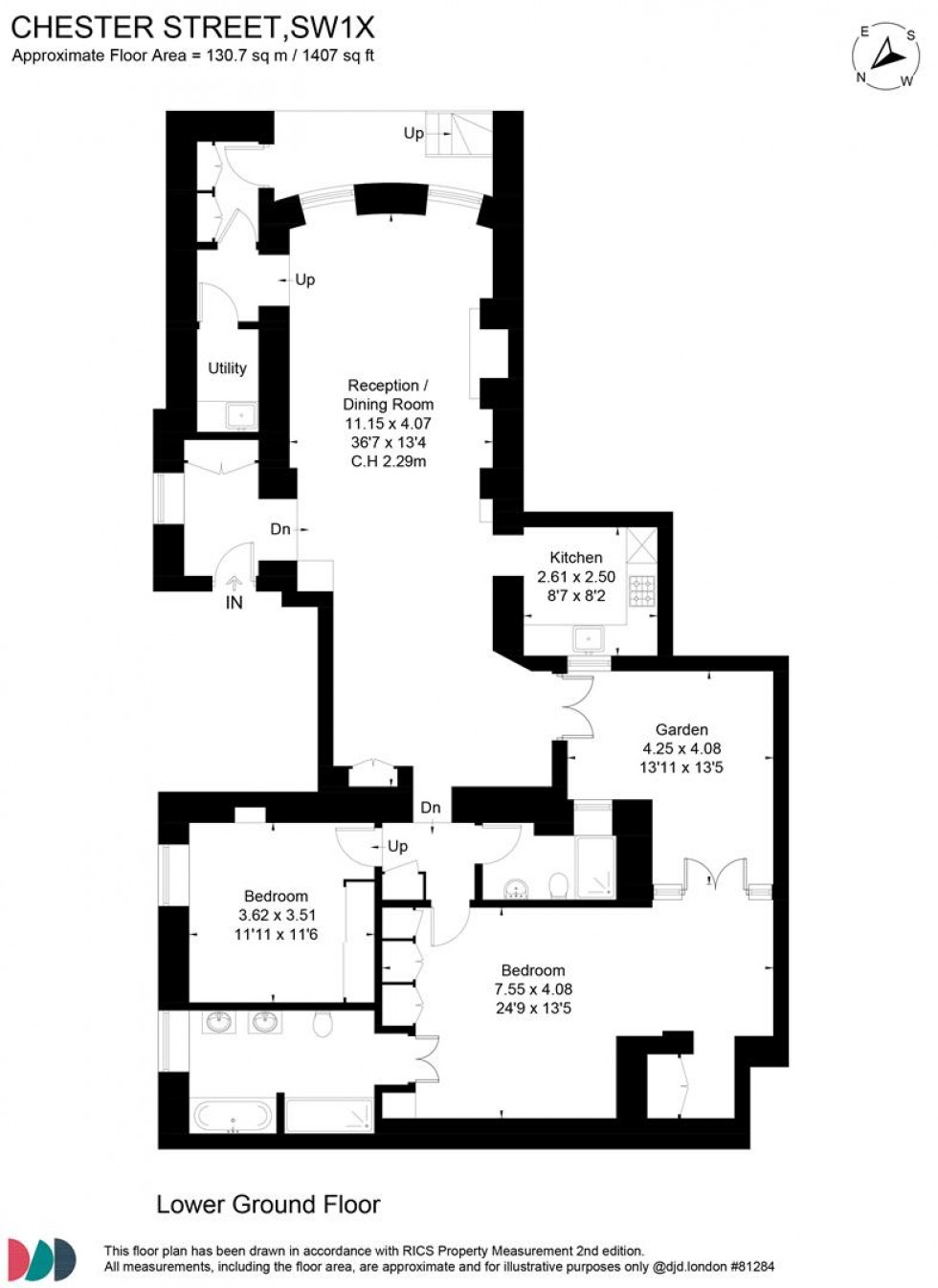 Floorplan for Chester Street, Belgravia, SW1X