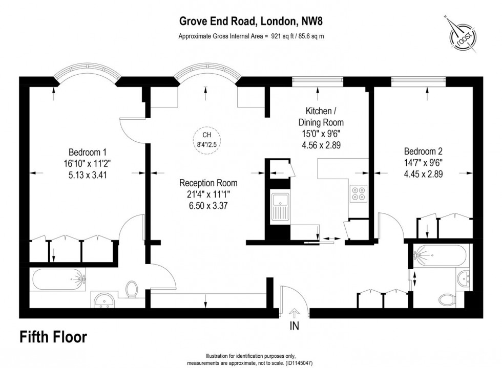 Floorplan for Grove End Road, St Johns Wood, NW8