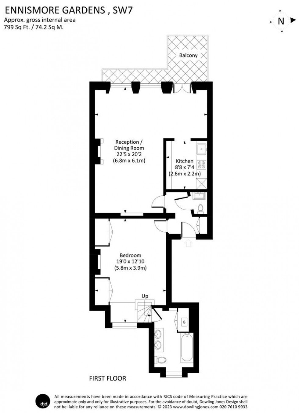 Floorplan for Ennismore Gardens, Knightsbridge, SW7