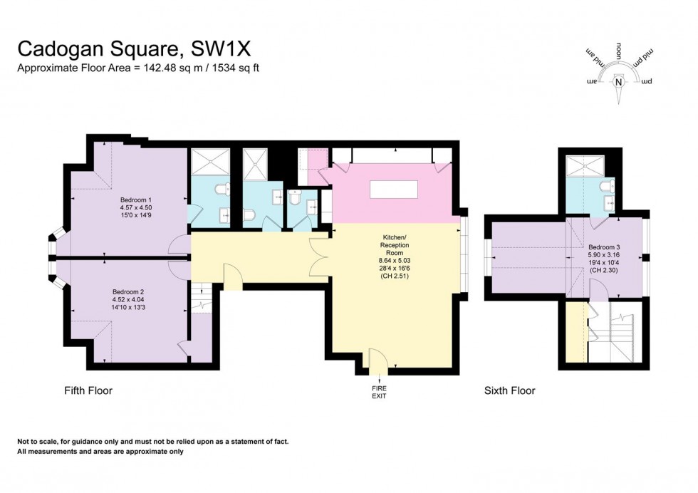 Floorplan for Cadogan Square, Sloane Square SW3