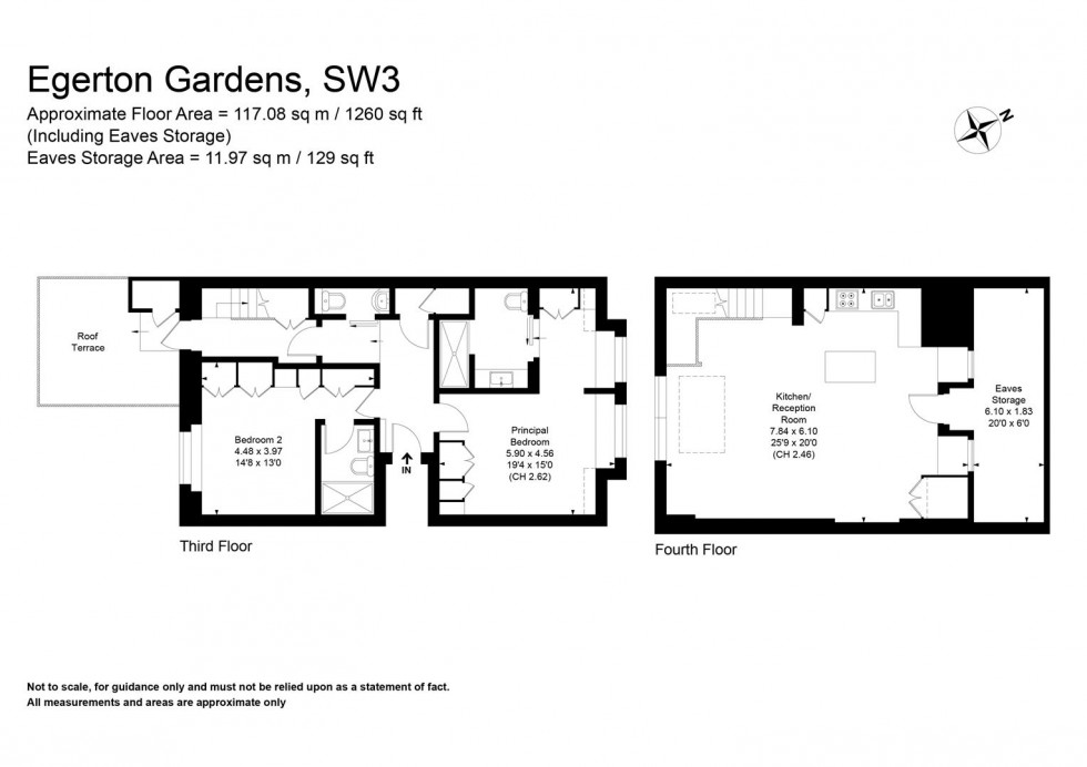 Floorplan for Egerton Gardens, Chelsea, SW3