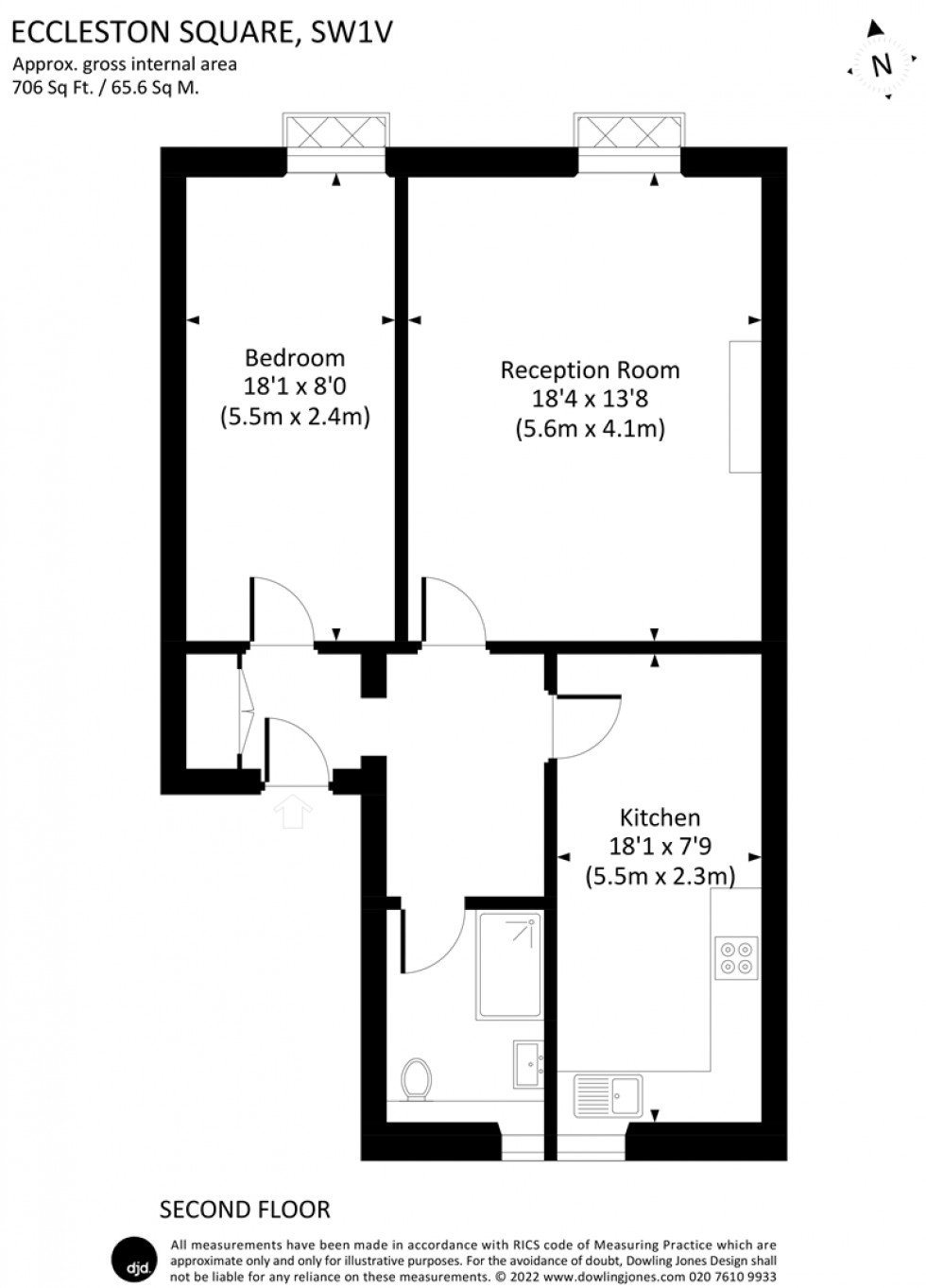 Floorplan for Eccleston Square, London, SW1V