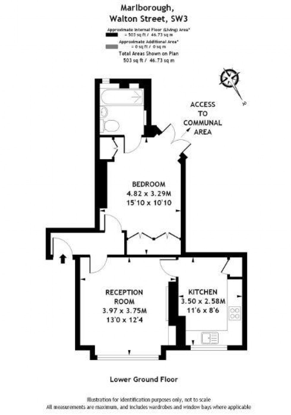 Floorplan for Walton Street, Chelsea, SW3